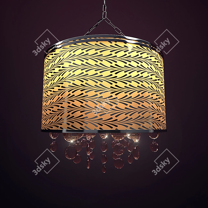 Elegant Odeon Light Fixture 3D model image 1