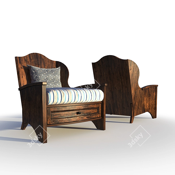 Unknown Manufacturer Chair 3D model image 1