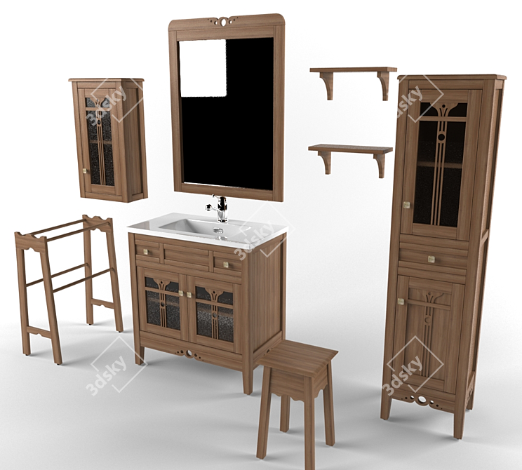 Spanish Furniture Set Lira by Avila Dos 3D model image 1