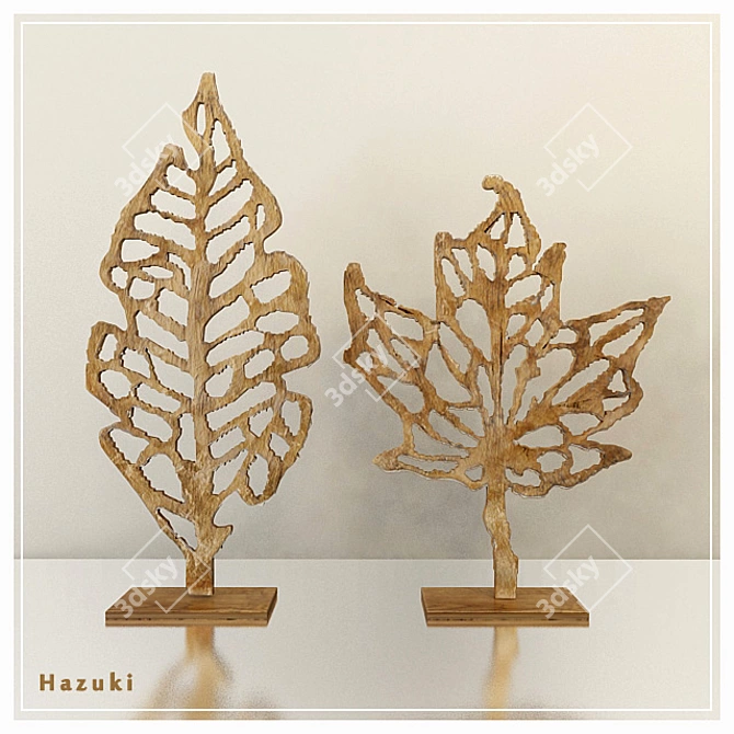 Hazuki Sculpture: Minimalistic Design Masterpiece 3D model image 1