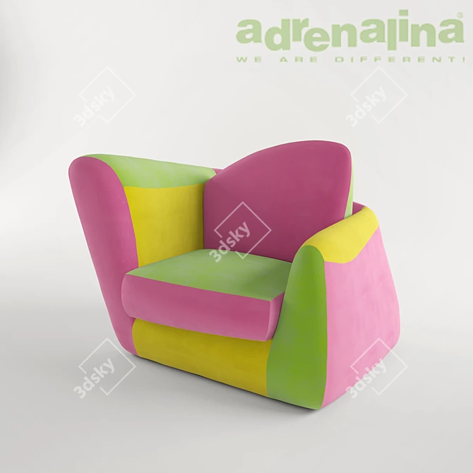 Italian Symbol: Adrenalina Chair 3D model image 1