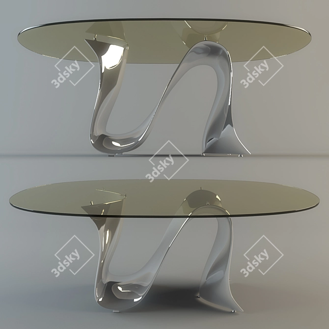 Elegant Dining Table for Living Room 3D model image 1