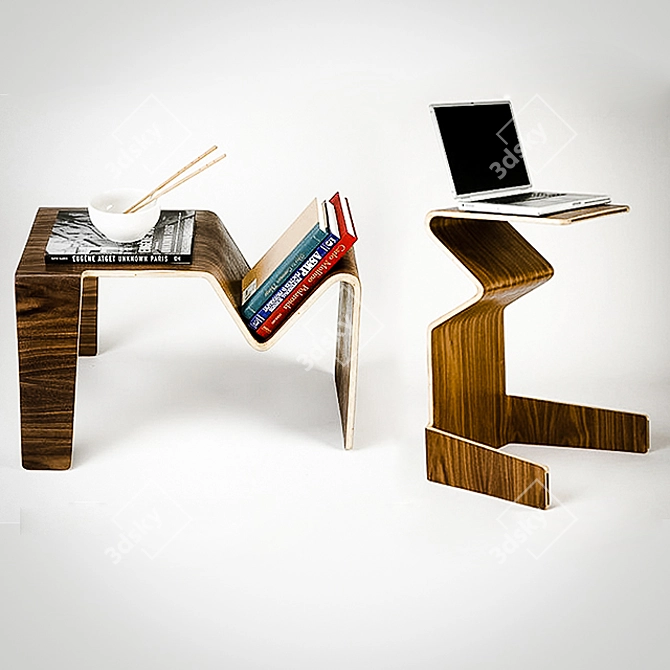 Transforma Desk: The Multi-functional Marvel 3D model image 1