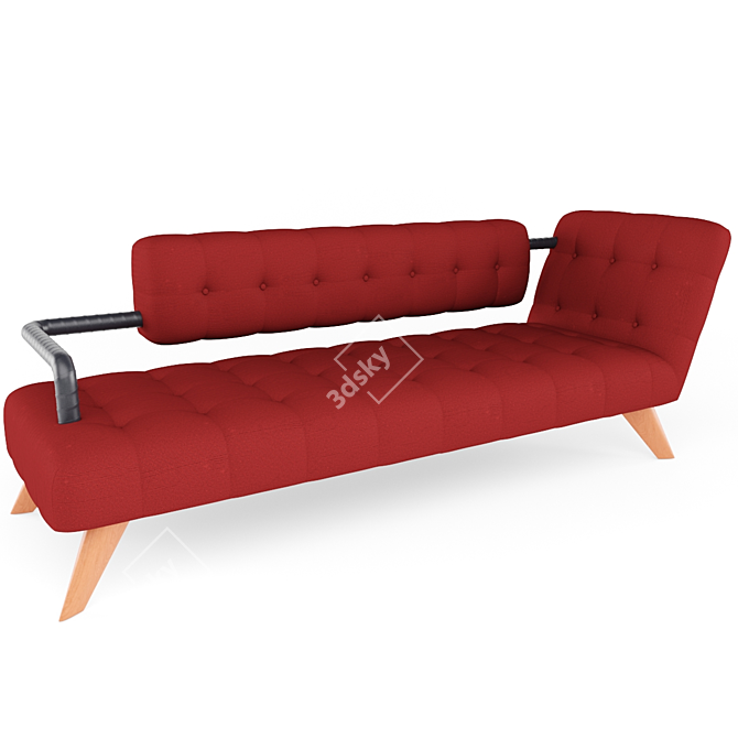 Valentine Sofa: 2 Meter Elegance 3D model image 1