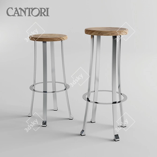 Cantori Divino - Elegant and Stylish Stools 3D model image 1