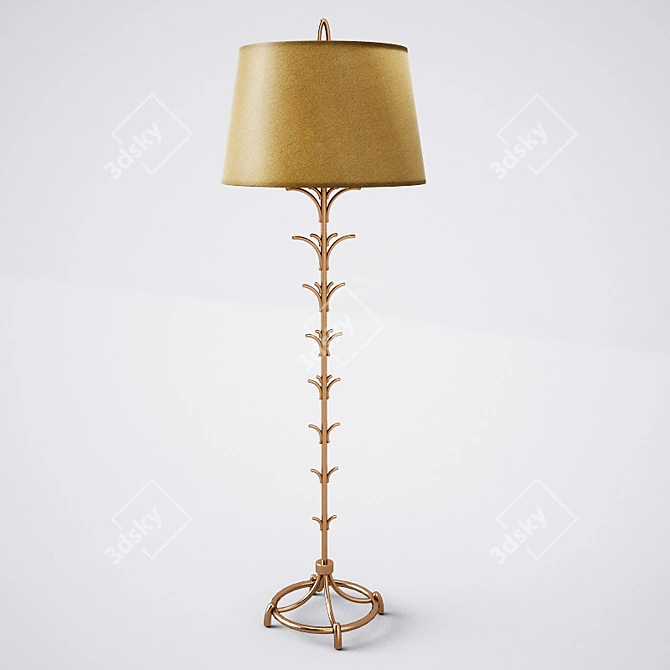 Elegant Vray Classic Floor Lamp 3D model image 1