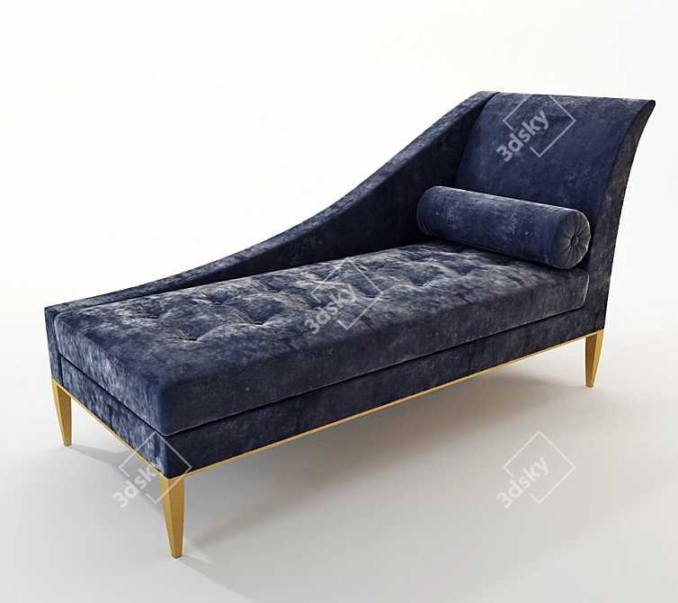 Luxury Comfort Chaise Longue 3D model image 1