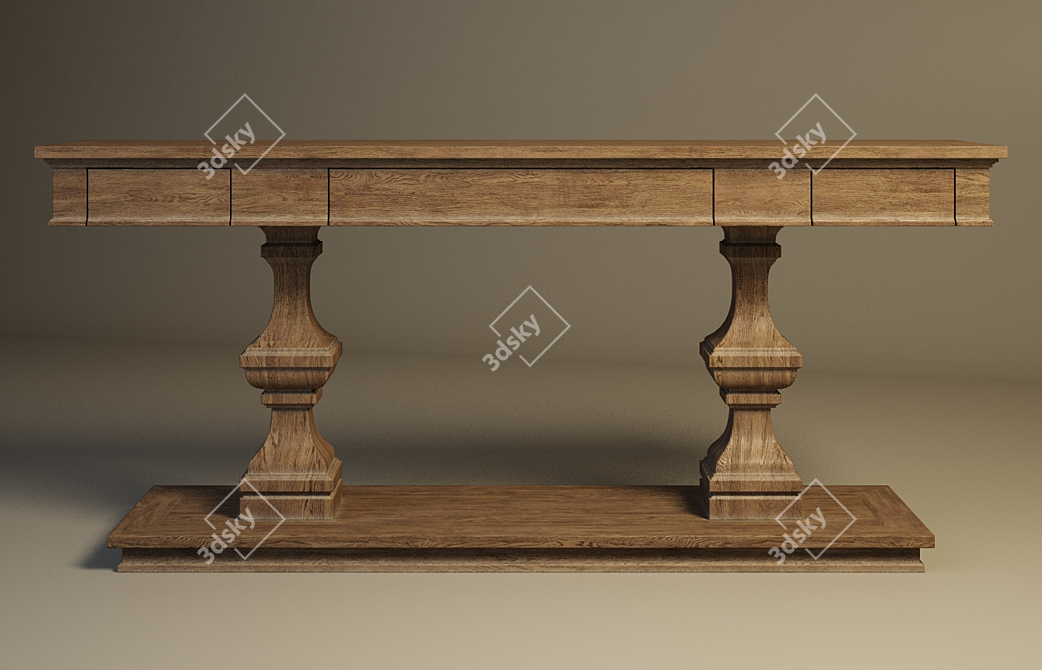 Gramercy Home Cherbourg Console Table 3D model image 1