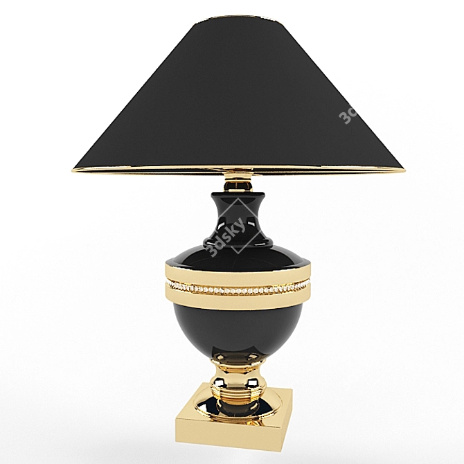 Elegant Desk Lamp 3D model image 1