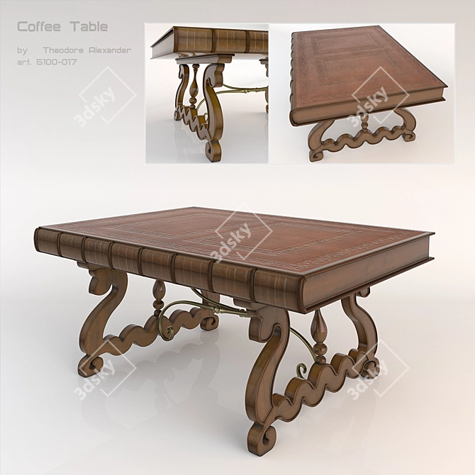 Modern Coffee Table by Theodore Alexander 3D model image 1