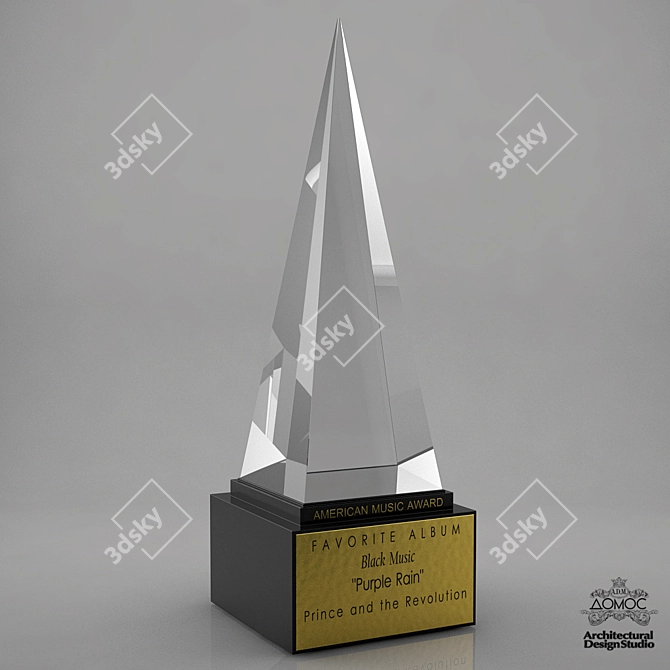 American Music Awards: Prestigious Honors 3D model image 1