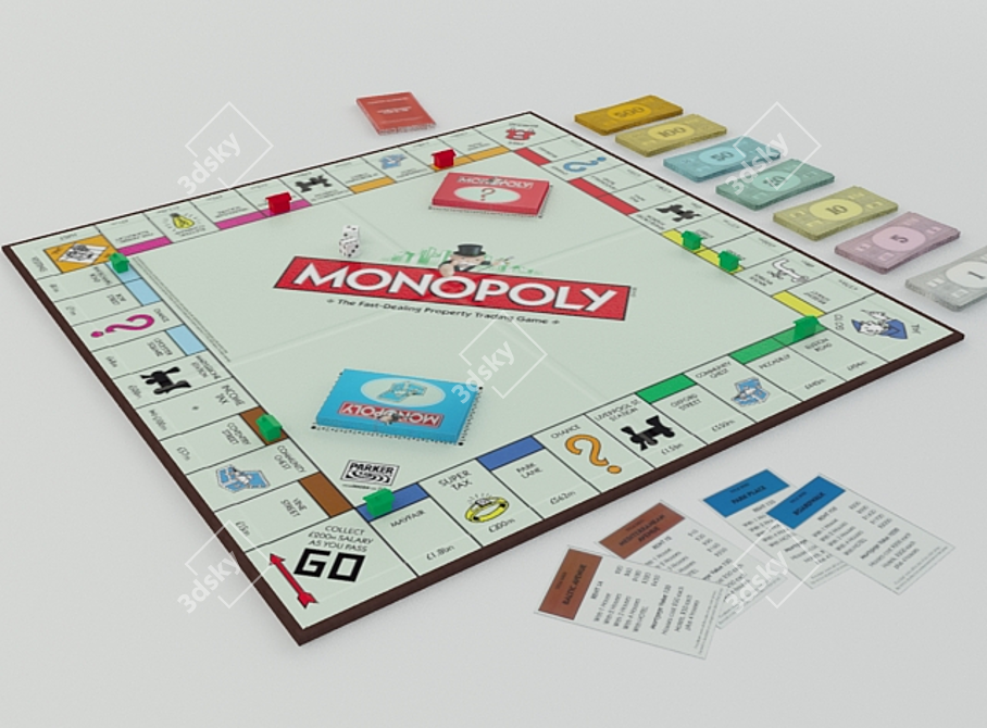 Legendary Board Game: Monopoly 3D model image 1