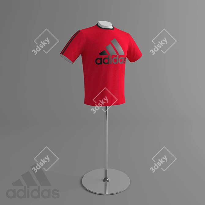 Adidas Men's Logo Tee 3D model image 1