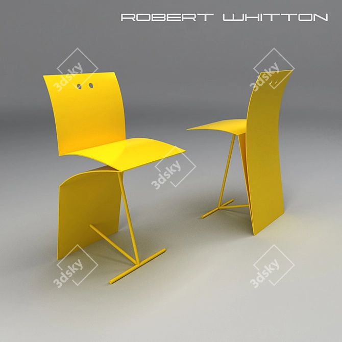 Vintage Whitton Chairs 3D model image 1