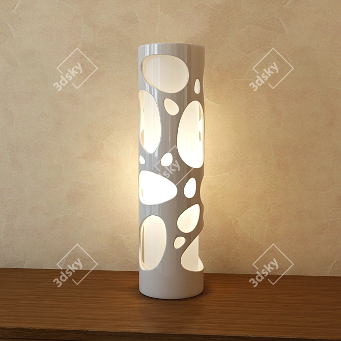 Elegant Glow: Decorative Table Lamp 3D model image 1