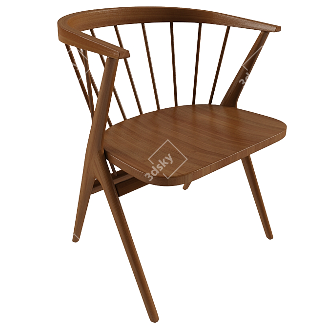 Sleek and Stylish Soren Chair 3D model image 1