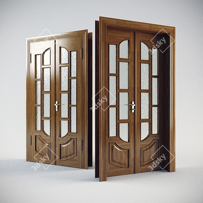 Custom-Made Classic Door 3D model image 1