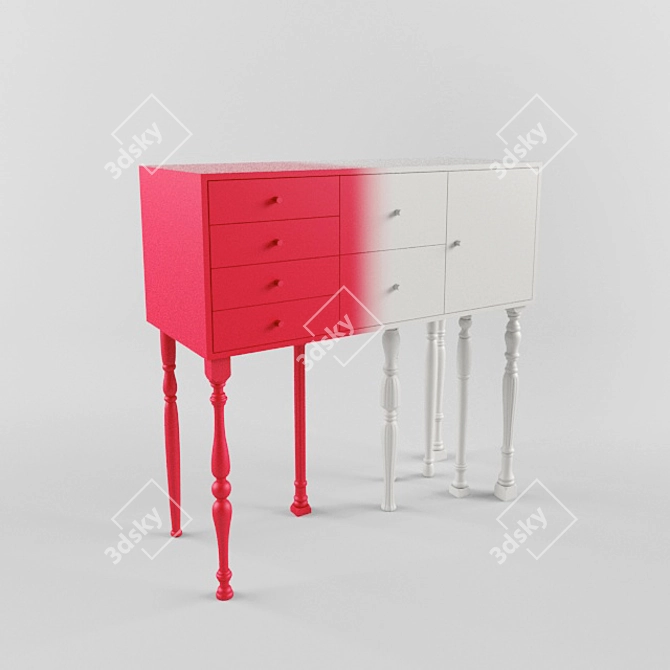 Contradictory Squid Cabinet: Modern Elegance 3D model image 1