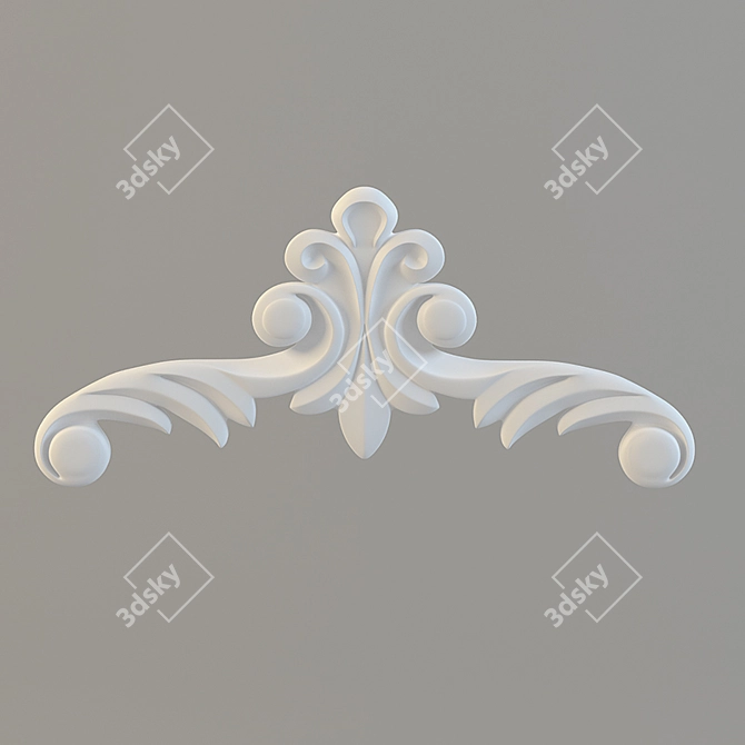 Elegant Deco Accent 3D model image 1