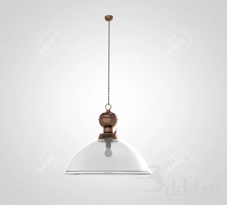 Retro Elegance: Obsolette Lamp 3D model image 1