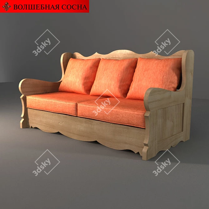 Enchanting Tree Sofa 3D model image 1