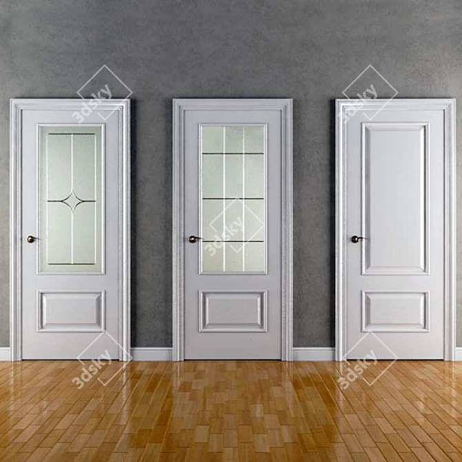 Grenada Alexandria Doors: Elegant and Functional 3D model image 1