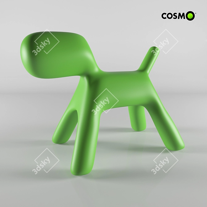 Modern Dog Armchair 3D model image 1