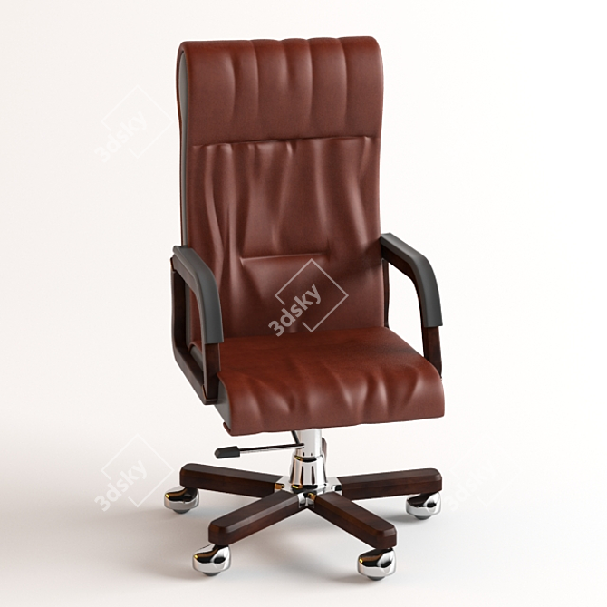 Luxury Ergonomic Office Chair 3D model image 1