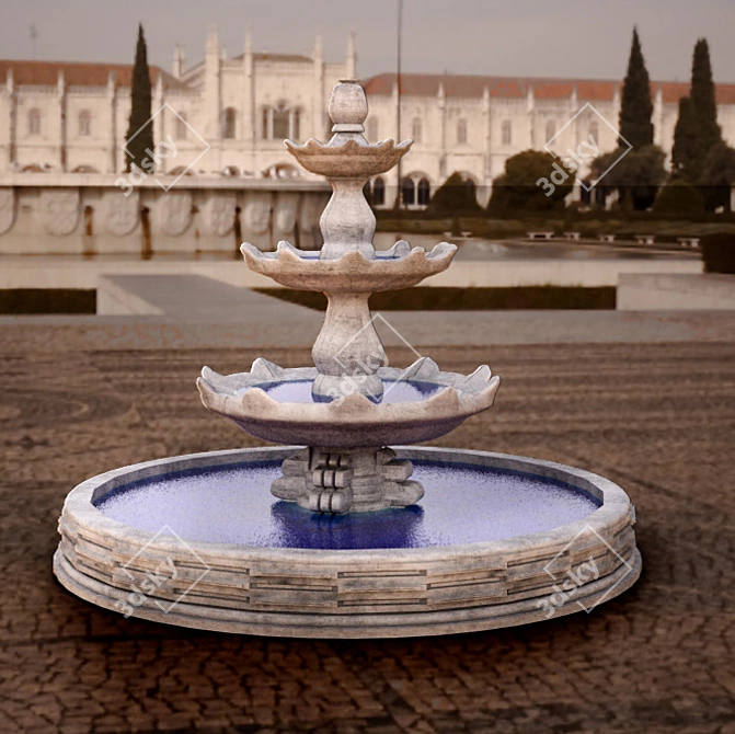 Study Break Fountain 3D model image 1