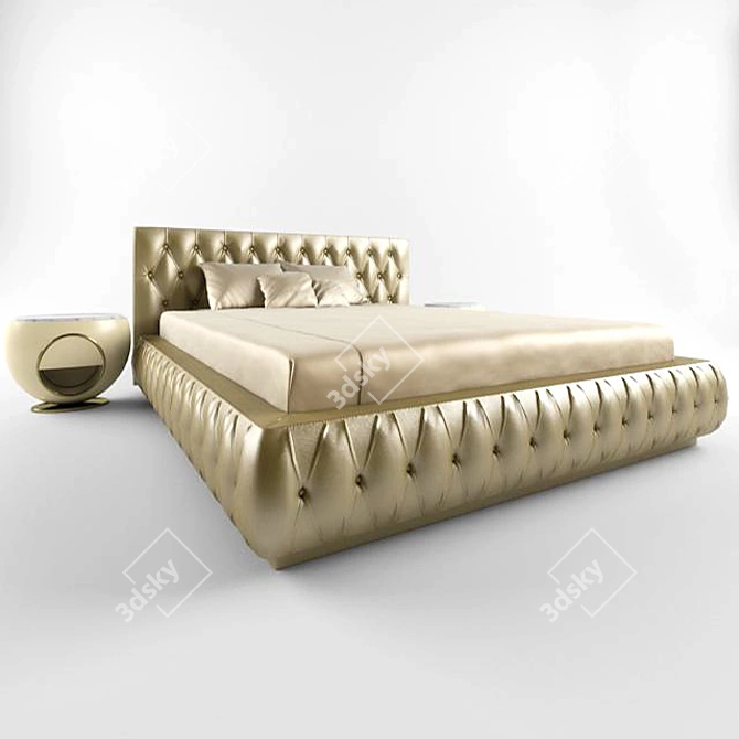 Elegant Kelly Bed by Cornelio Cappellini 3D model image 1