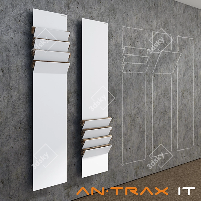 An-Trax FLAPS Towel Warmer 3D model image 1