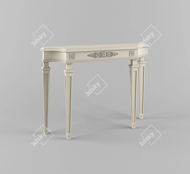 Elegant Spini Console Table 3D model image 1