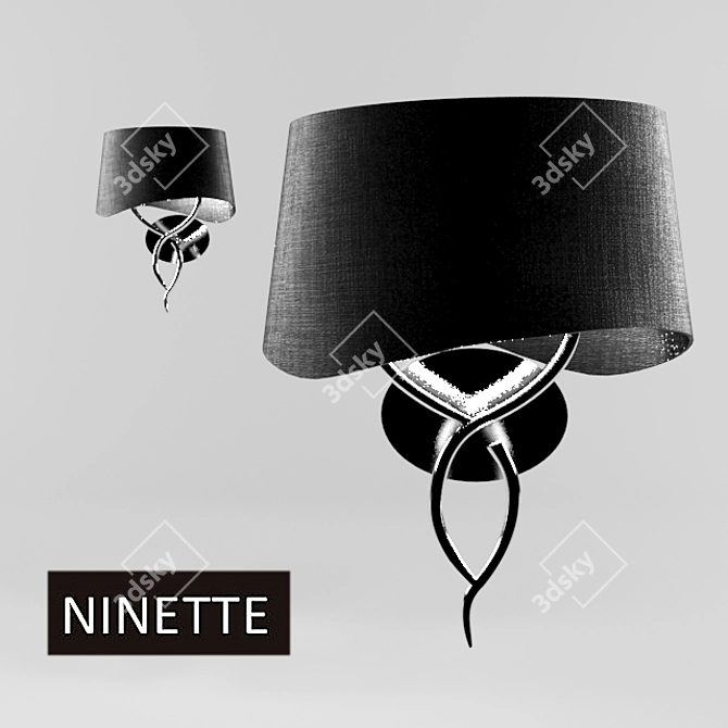 Title: Ninette 1913 Sconce 3D model image 1