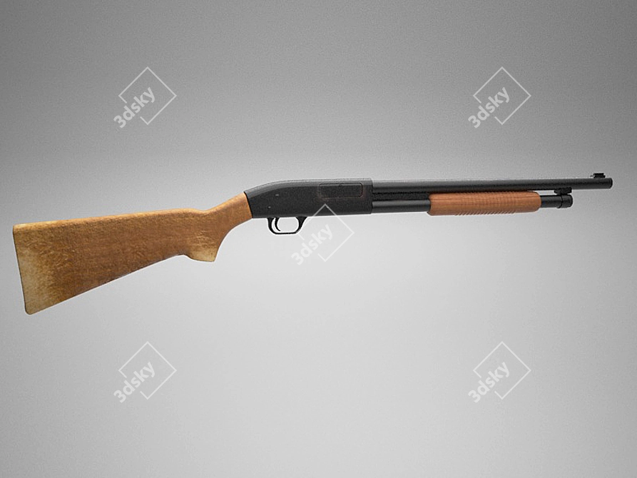 Classic Shotgun 3D model image 1