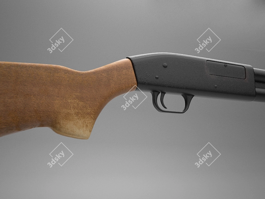 Classic Shotgun 3D model image 2