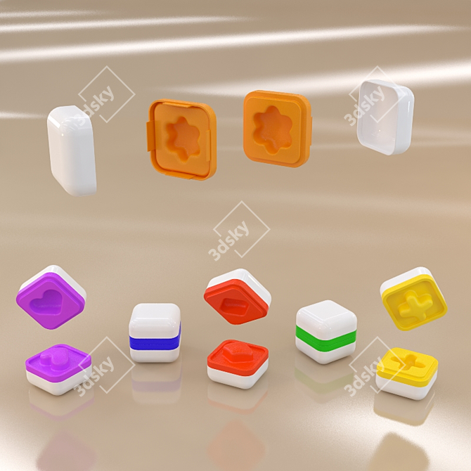 Innovative Shape-Shifting Blocks 3D model image 1