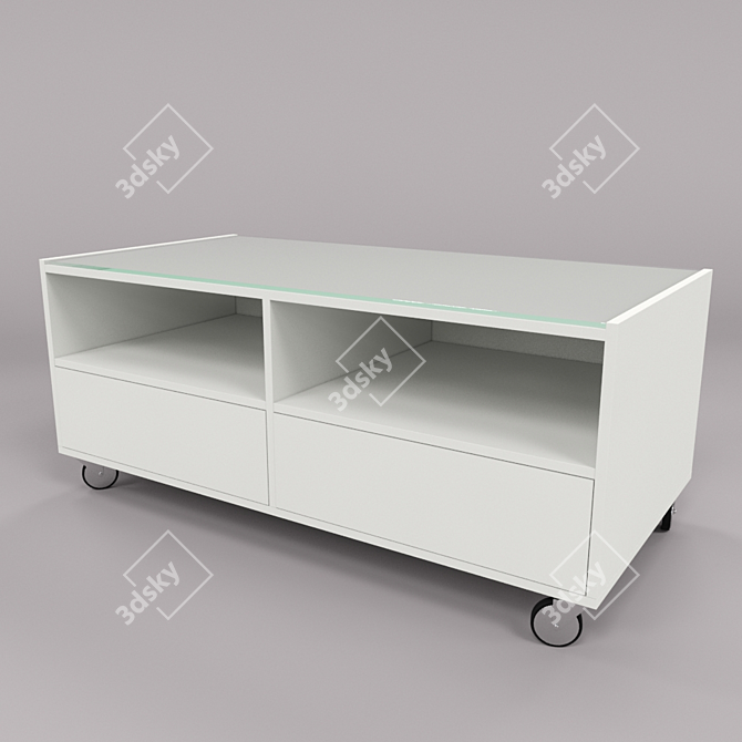 Sleek Buksel Coffee Table | Minimalist Design 3D model image 1