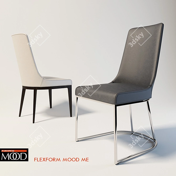 Elegant Flexform Mood ME Chair 3D model image 1