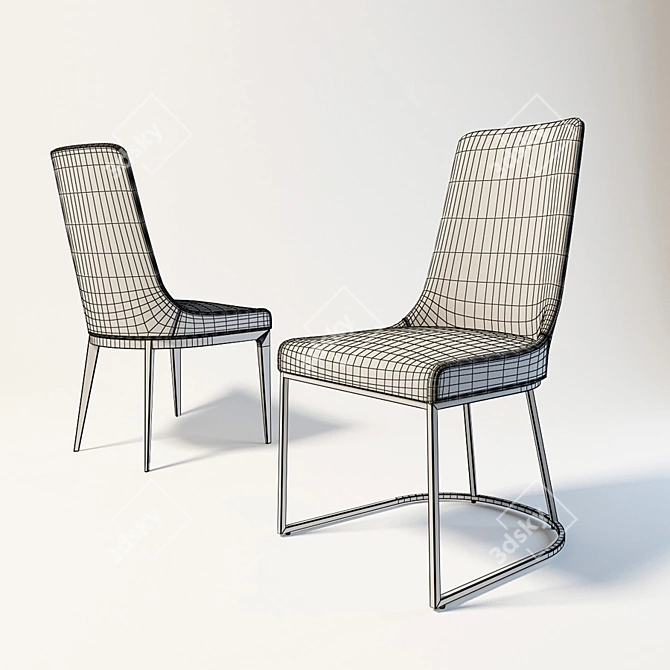 Elegant Flexform Mood ME Chair 3D model image 2