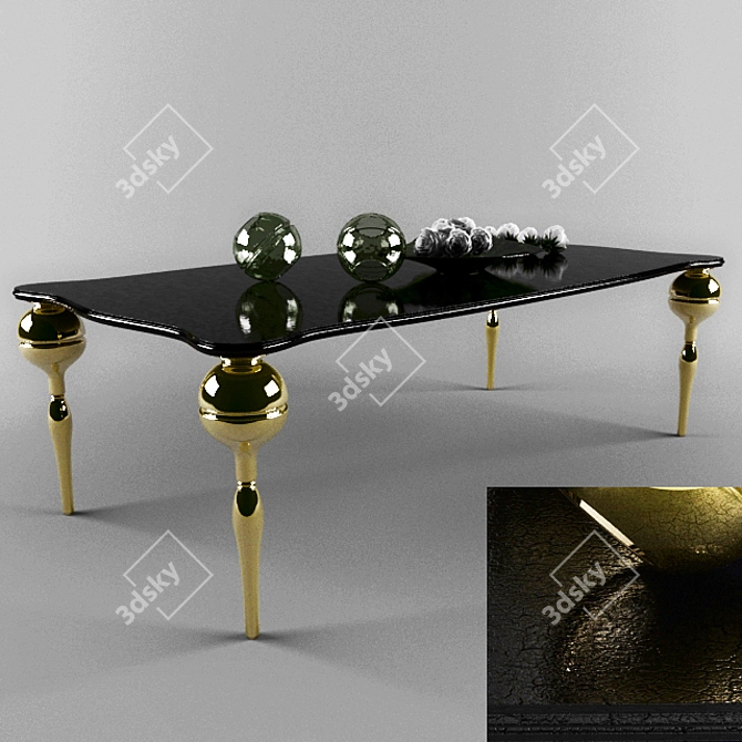 Elegant Cattelan Italia Dining Table 3D model image 2