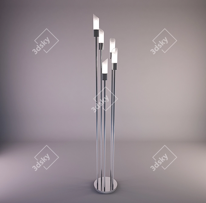 Modern Floor Lamp Lussole LANO 3D model image 1