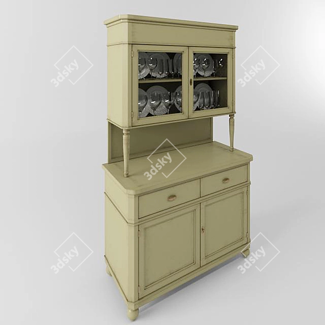 Glamour Buffet by Tonin Casa 3D model image 1