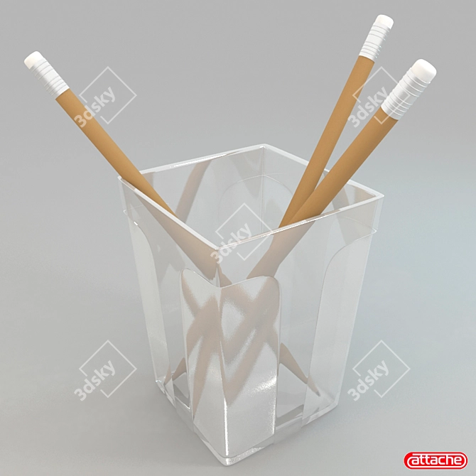 Elegant Pencil Organizer 3D model image 1