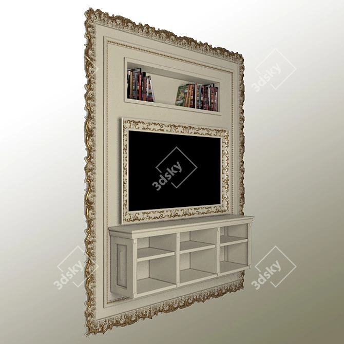 Modern TV Frame 3D model image 1