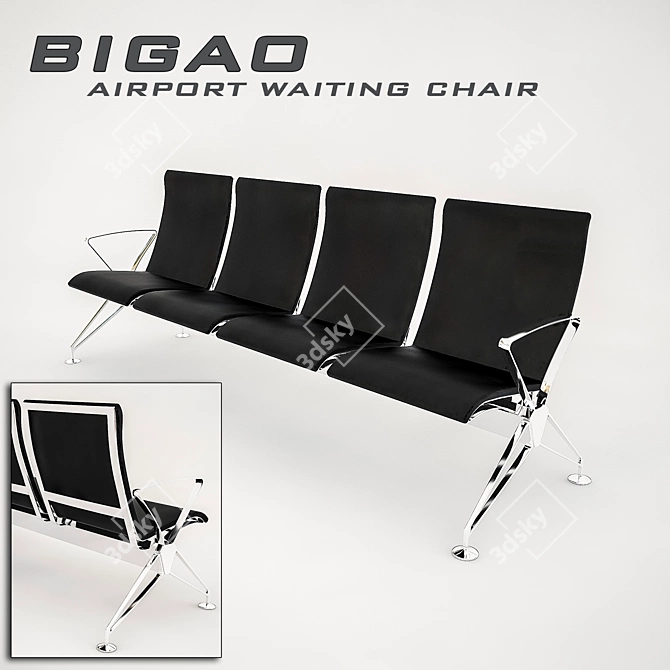 Bigao Link Chair - Sleek and Stylish Seating Solution 3D model image 1