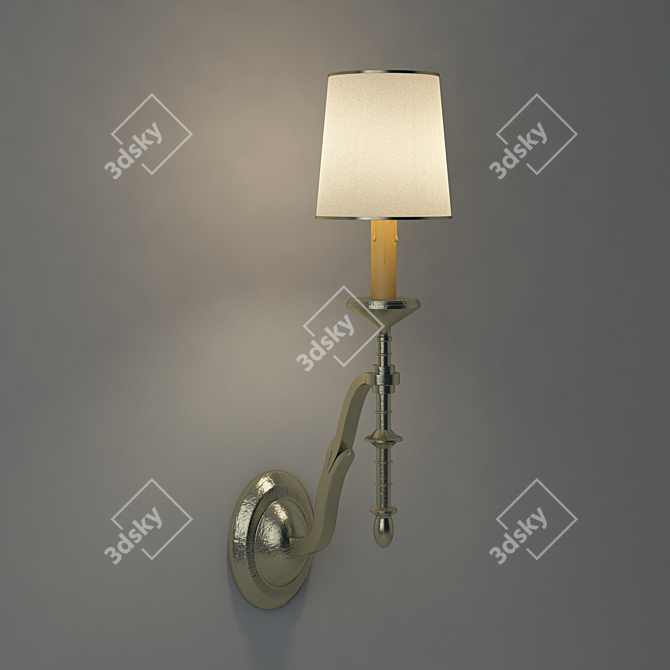 Chinese Classic Wall Lamp 3D model image 1