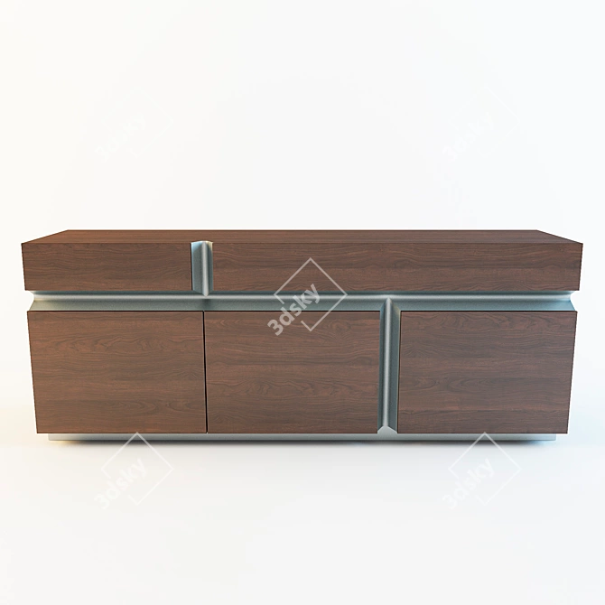 Elegant Cattelan Italia Commode 3D model image 2