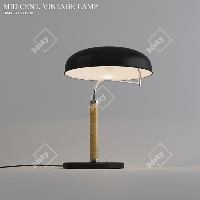 Retro-inspired Table Lamp 3D model image 1