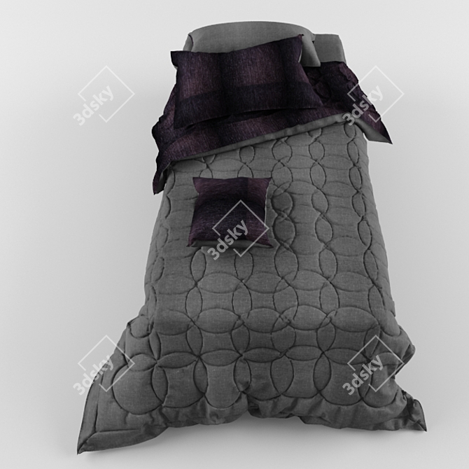 Cozy Dreams Bed 3D model image 3