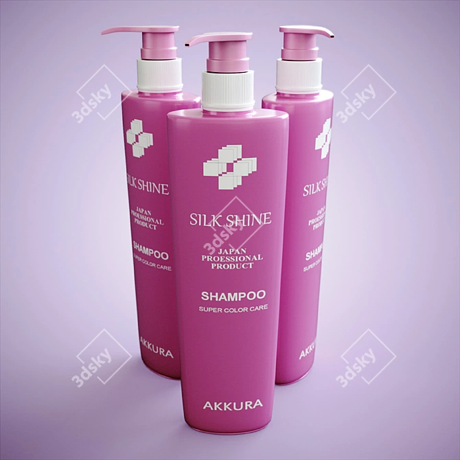 Akkura Hair Shampoo: High-Quality Care 3D model image 1